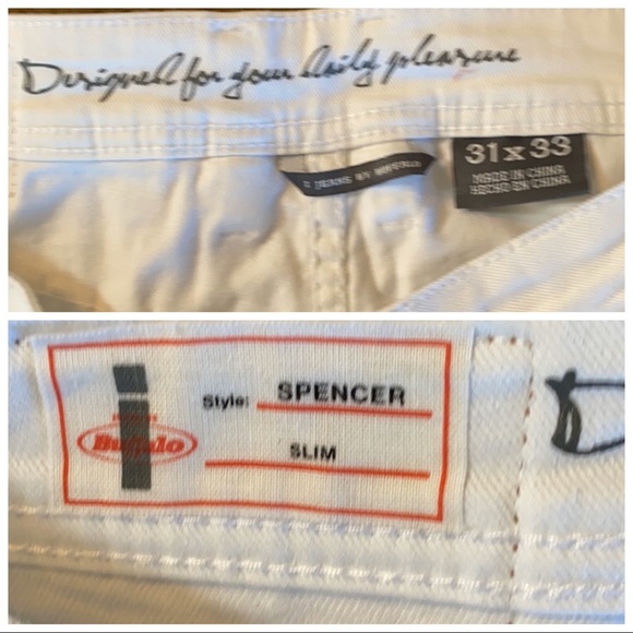 i Jeans by Buffalo NWOT White Spencer Slim Jeans - Picture 4 of 6